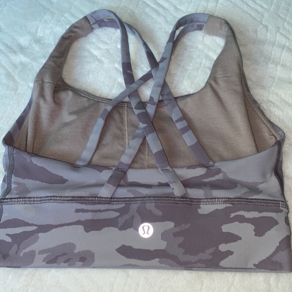 Lululemon Energy Bra Long Line Ribbed *Medium Support, B-D Cup Size 4 - Picture 4 of 8